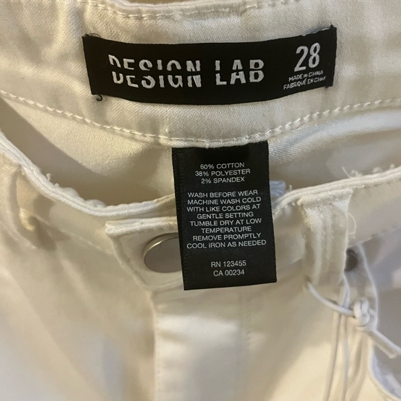 Design Lab - White skinny jeans Size 28 - Picture 3 of 3
